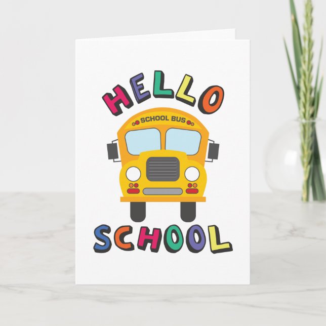 Hello School Card (Front)