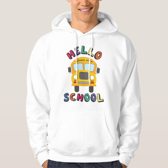 Hello School Hoodie (Front)