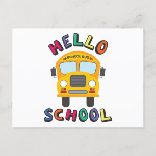 Hello School Postcard