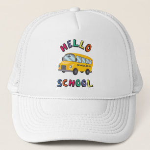 Hello School Trucker Hat