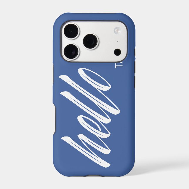 Hello Script with Custom Name Blue (Back)