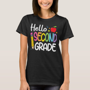 Hello Second 2nd Grade First Day Back to School Te T-Shirt