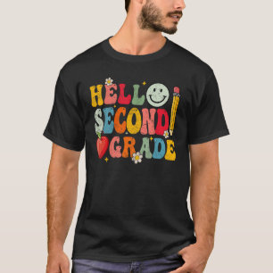 Hello Second Grade 2nd Grade Back To School Groo T-Shirt