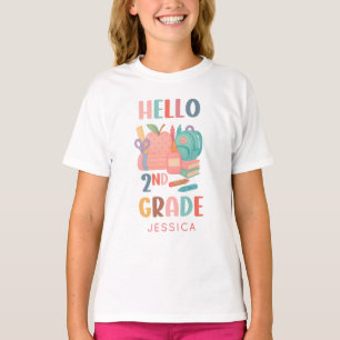 Hello Second Grade Back to School Kids  T-Shirt