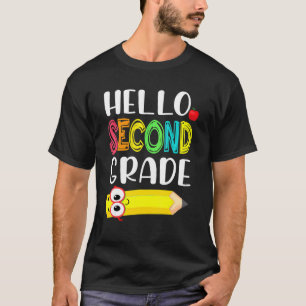 Hello Second Grade Back To School Preschool Teache T-Shirt