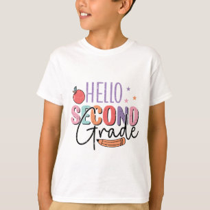 Hello Second Grade Back to School T-Shirt