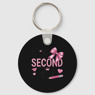 Hello Second Grade First Day Of School Coquette Te Key Ring