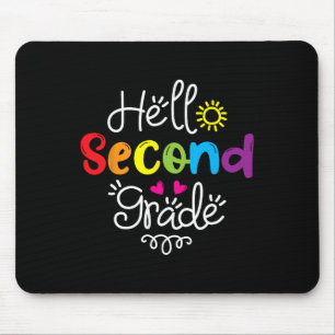 Hello Second Grade Fun 2nd Grade Back to School G Mouse Mat