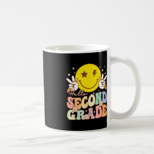 Hello Second Grade Fun Smile Face 2nd Grade Back T Coffee Mug