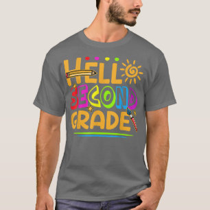 Hello Second Grade Shirt Fun 2nd Grade Back to Sch