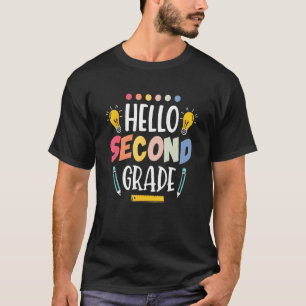 Hello Second Grade Team 2nd Grade Back to School T T-Shirt