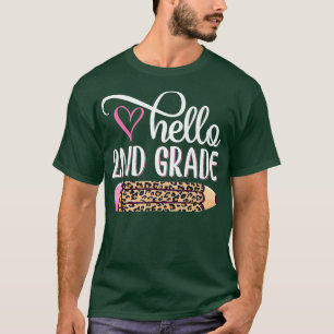 Hello Second Grade Team 2nd Grade Back to School T T-Shirt