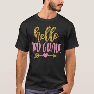 Hello Second Grade Team 2nd Grade Back To School T T-Shirt