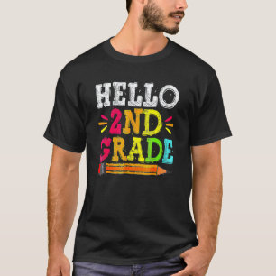 Hello Second Grade Team 2nd Grade Back To School T T-Shirt