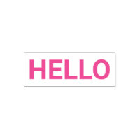HELLO Self Inking Rubber Stamp
