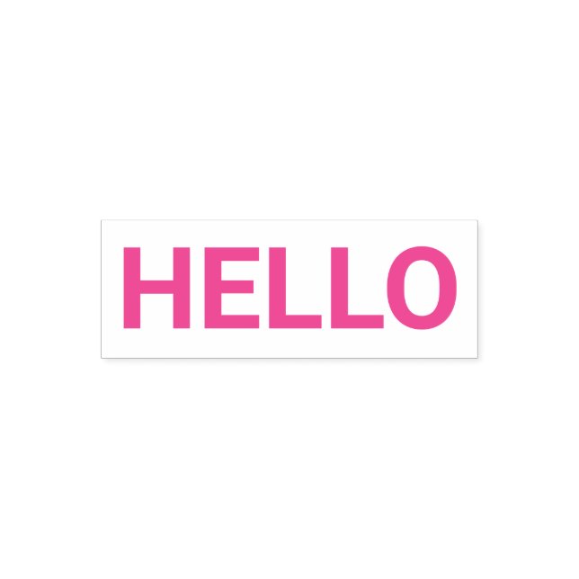 HELLO Self Inking Rubber Stamp (Design)