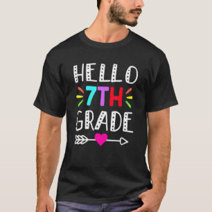 Hello Seventh Grade 7th Grade Back To School T-Shirt