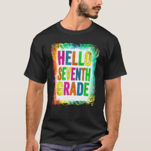 Hello Seventh Grade   7th Grade Back To School T-Shirt