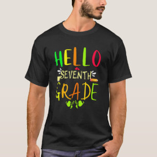 Hello Seventh Grade 7th Grade Back To School T-Shirt