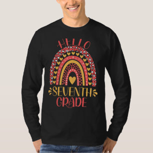 Hello Seventh Grade 7th Grade Teacher Back To Scho T-Shirt
