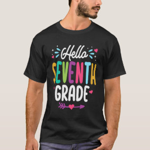 Hello Seventh Grade Back To School Teacher Student T-Shirt