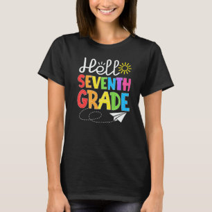 Hello Seventh Grade Fun 7Th Grade Backto School S T-Shirt