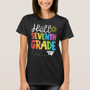 Hello Seventh Grade Fun 7Th Grade Backto School T-Shirt