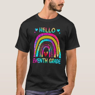Hello Seventh Grade Team First Day Of School Tie D T-Shirt