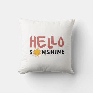 Hello Sonshine, Sun Rays, Summer vibes Cushion