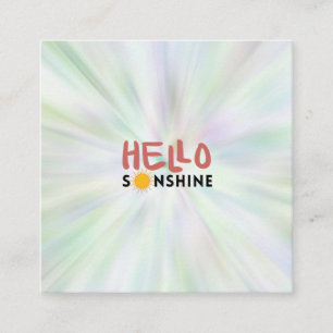 Hello Sonshine, Sun Rays, Summer vibes Loyalty Card