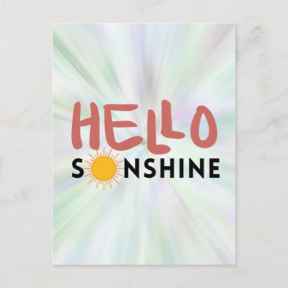 Hello Sonshine, Sun Rays, Summer vibes Postcard