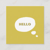 Hello- Speech Bubble business modern, minimalist