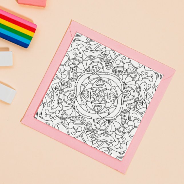 Hello Spring: Beautiful Colouring Page for Adults (Creator Uploaded)