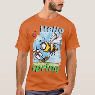 Hello spring bee Long Sleeve T-Shirt