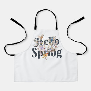 Hello Spring Birds Apron