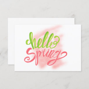 Hello Spring Birthday Party Invitation