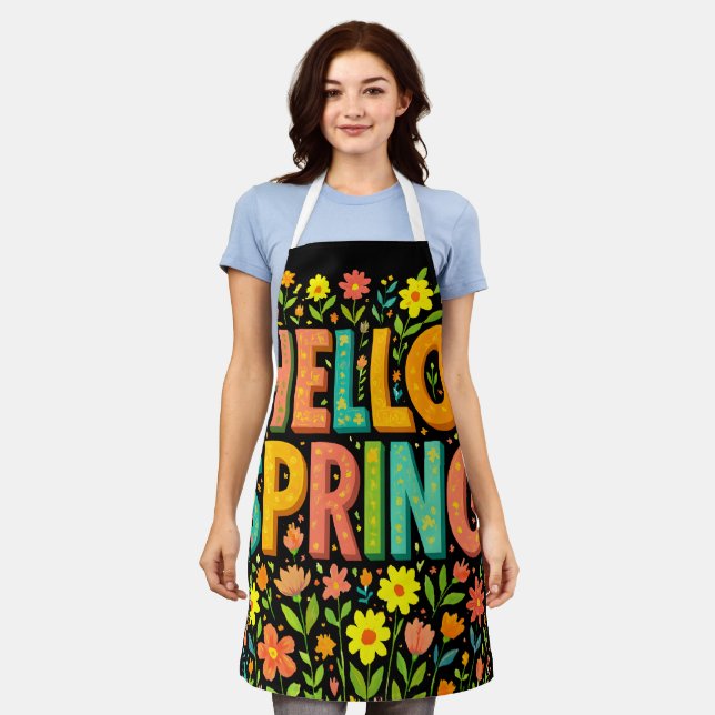 Hello Spring break Apron (Worn)
