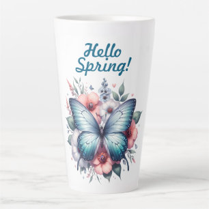 Hello Spring Butterfly-96282 Latte Mug