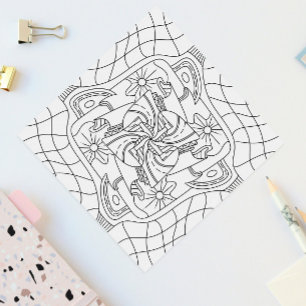 Hello Spring: Colouring Page For Adults