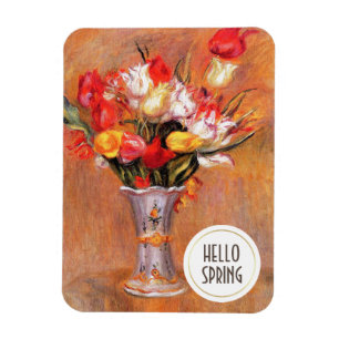 Hello Spring. Fine Art Custom Easter Gift Magnet