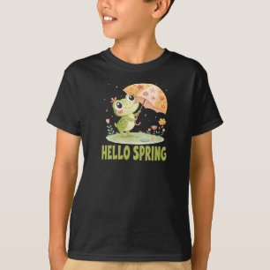 Hello Spring Frog Kids T-Shirt