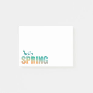 Hello Spring geometric post it Post-it Notes