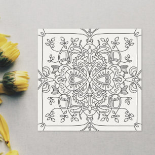 Hello Spring: Nature Inspired Colouring Page