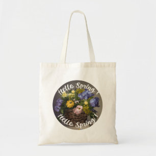 Hello Spring Sign Tote Bag