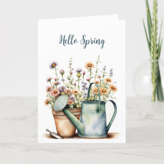 Hello Spring - Thank You Card
