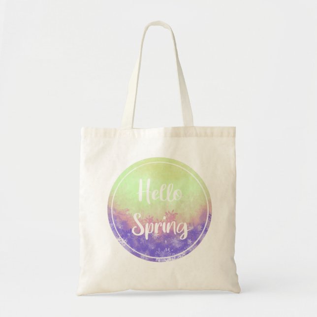 Hello Spring Tote Bag (Front)