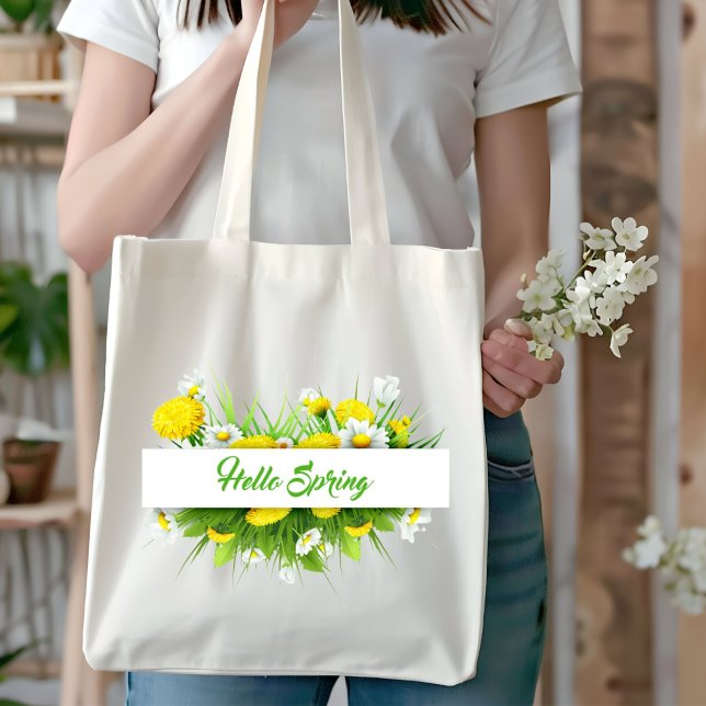 Hello Spring Tote Bag (Creator Uploaded)