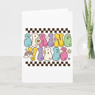 Hello Spring Vibes Flowers Bloom Floral First Day Card