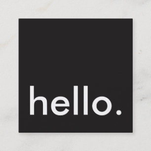 hello square business card
