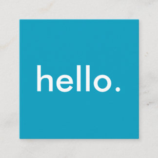 Hello Square Business Cards